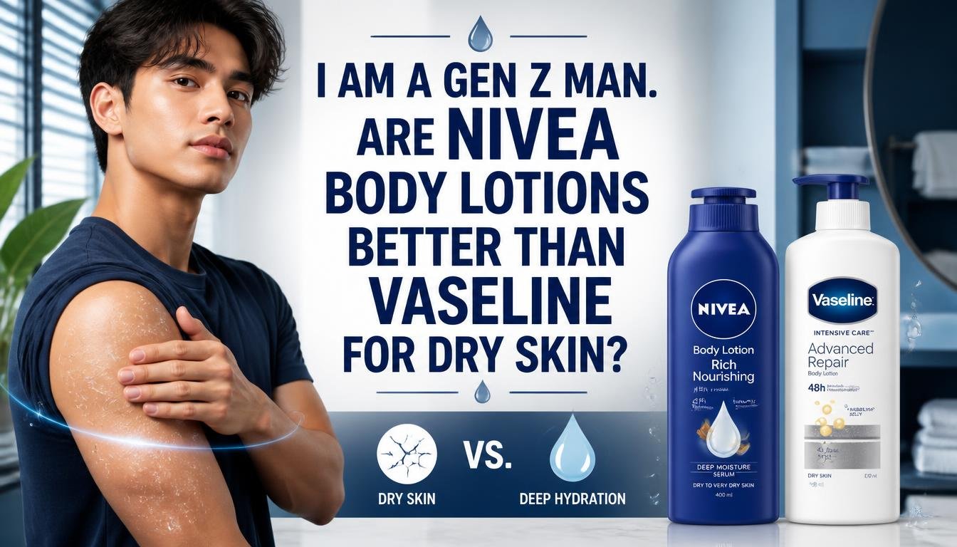 i am a genz man. are nivea body lotions better than vaseline for dry skin?